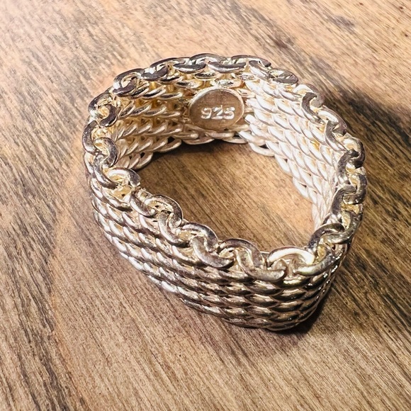 Chic Sterling Silver Braided Ring Size 7 - Picture 5 of 8